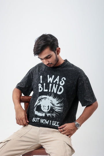 ACID WASH DROPSHOULDER TSHIRT