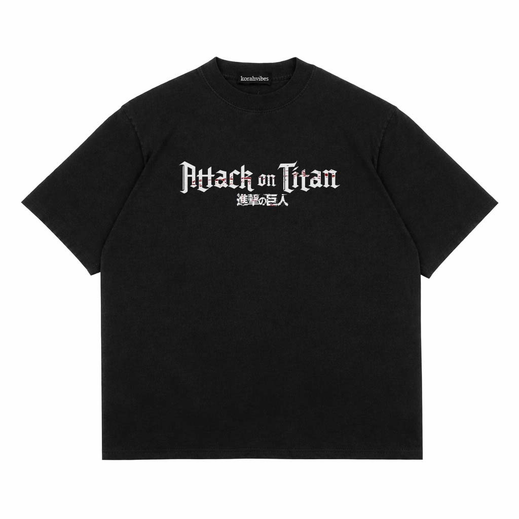 attack on titan oversized tshirt