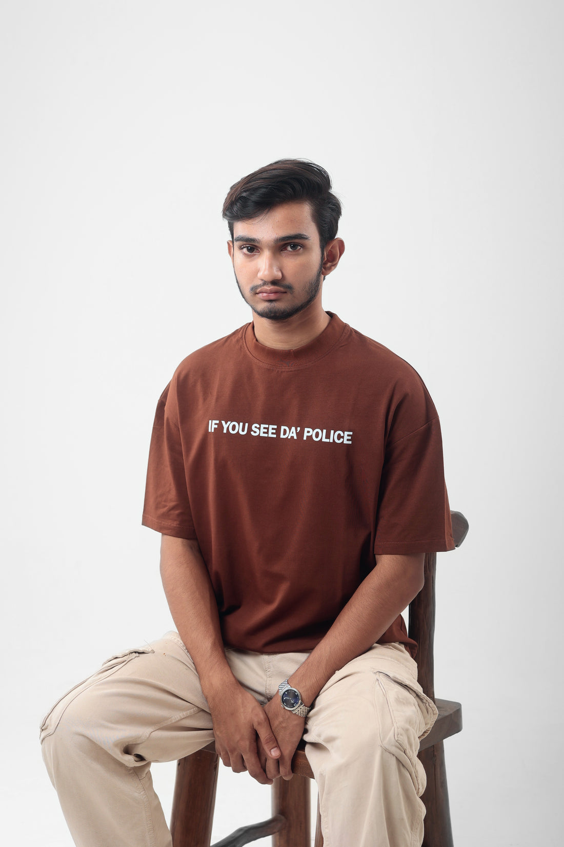IF YOU SEE THE POLICE EDDITION COFFEE OVERSIZED TEES