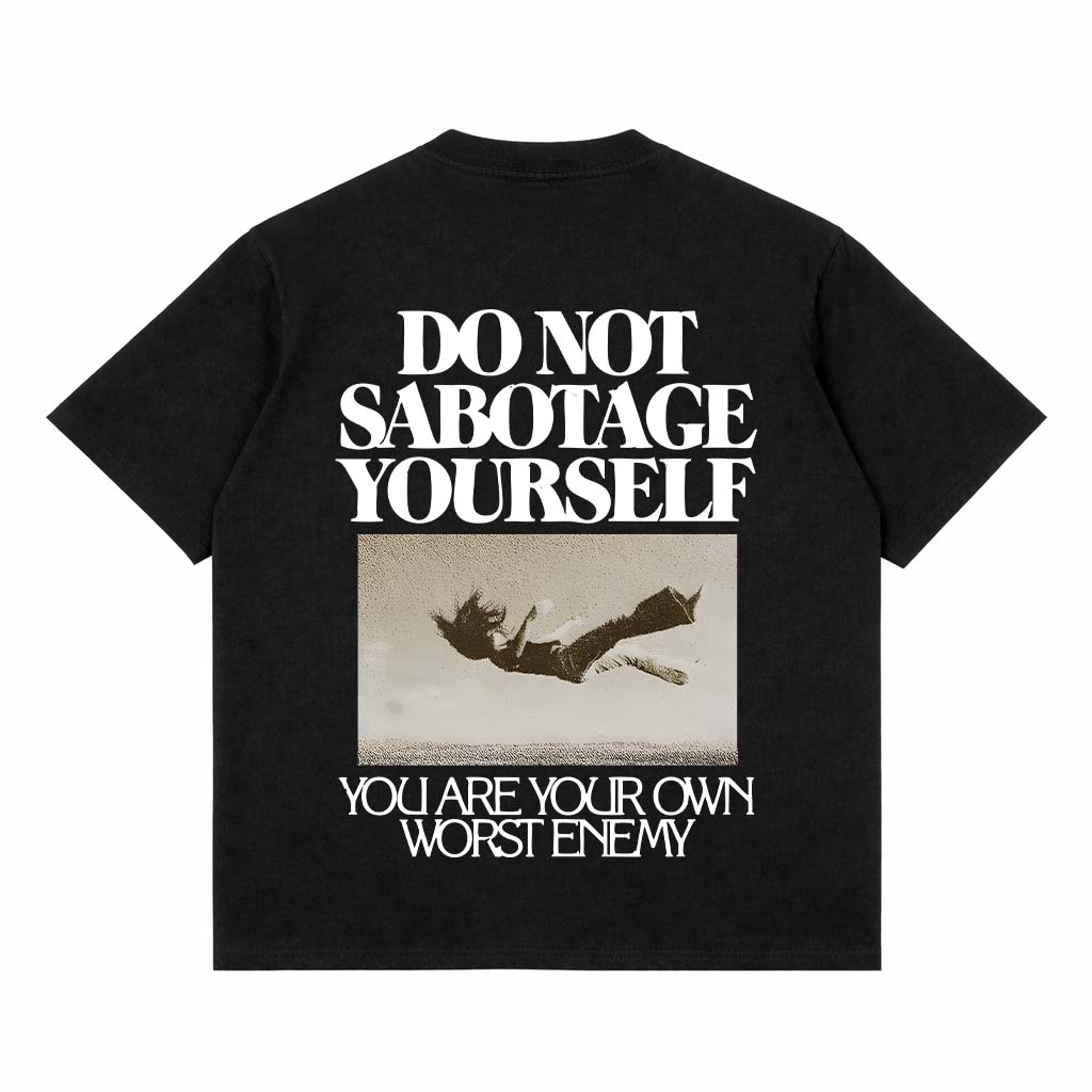 SABOTAGE DROP TEE l BLACK l OFF WHITE l GREEN