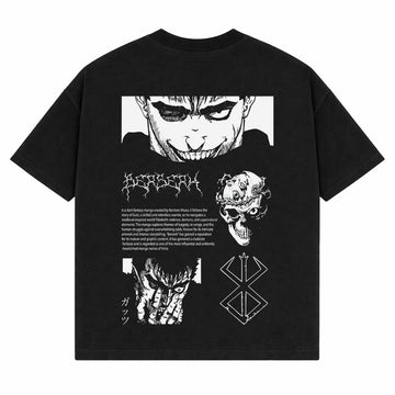 Berserk Black Oversized Tees