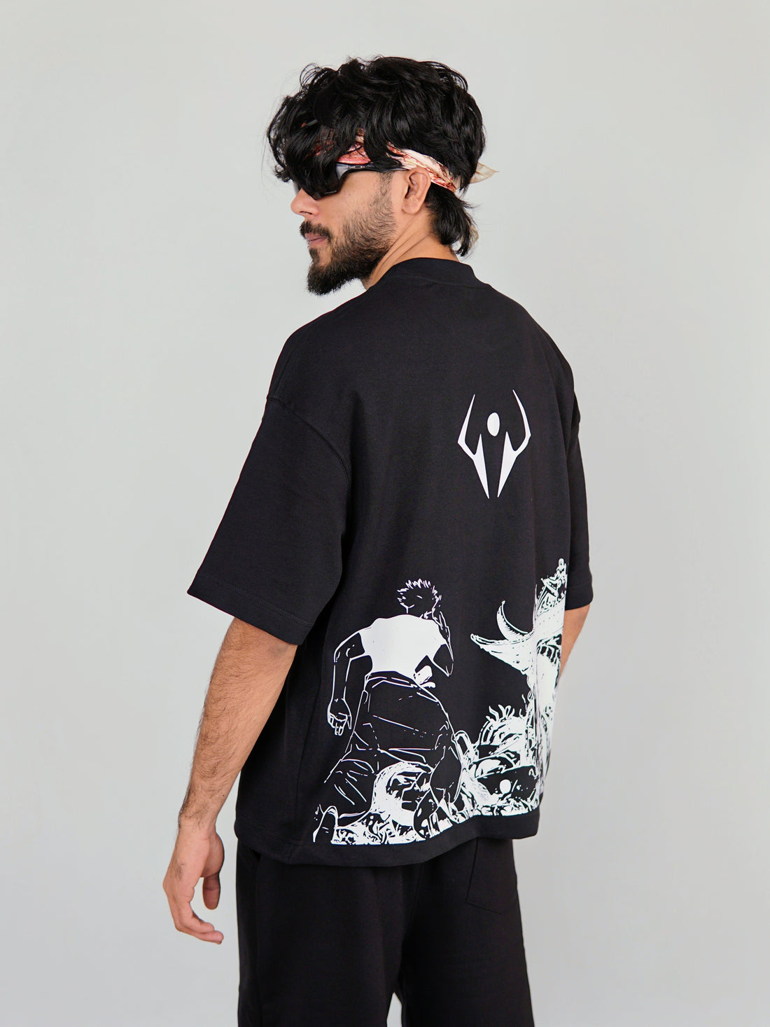 JUJUTSU KAISEN PREMIUM BLACK OVERSIZED TEES