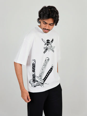ZORO OVERSIZED TEE OFF WHITE