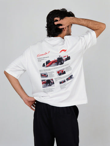 FORMULA 1  BLACK PREMIUM DROPSHOULDER TEES