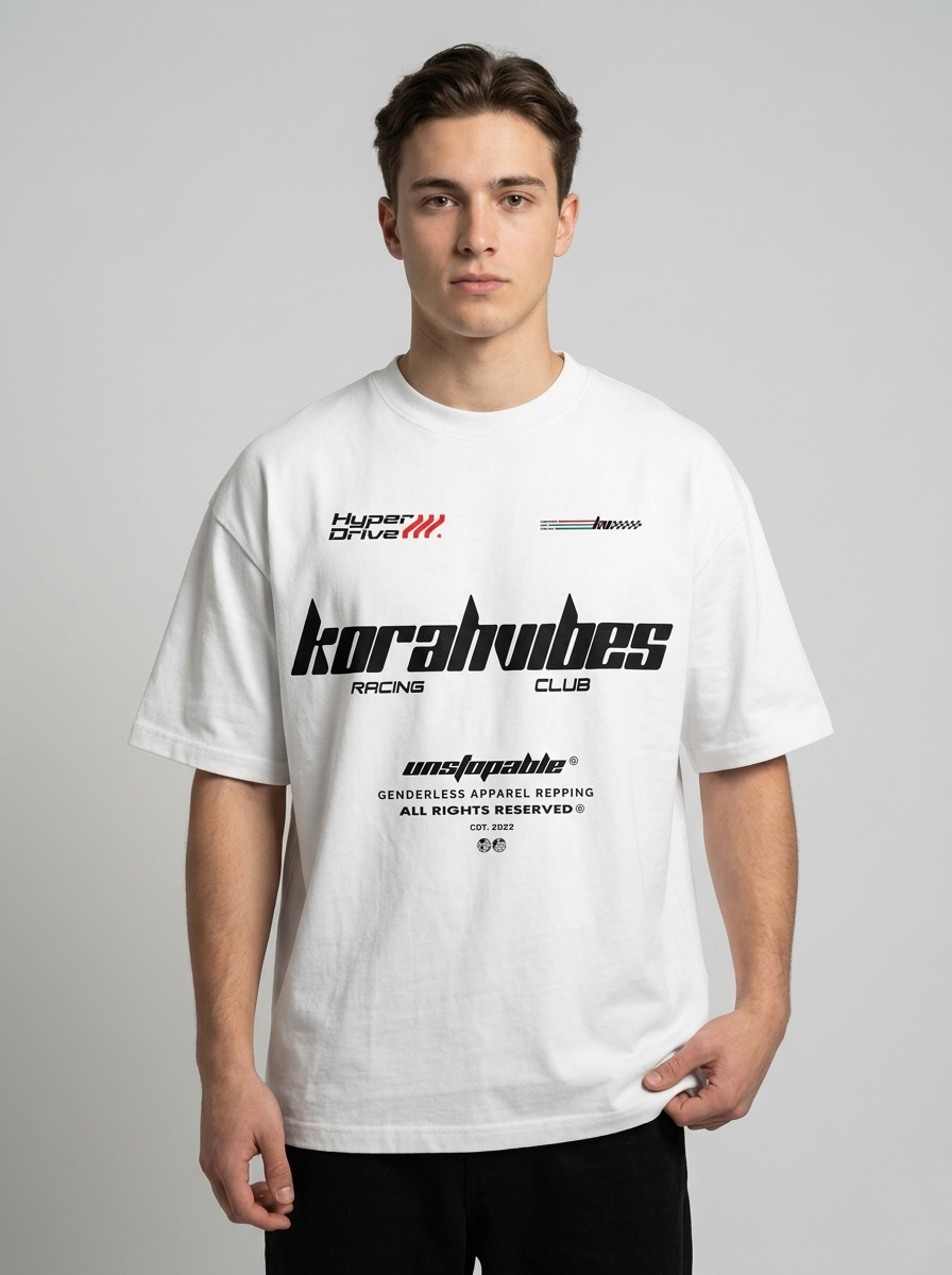 KORAHVIBES X RACING EDDITION PREMIUM OVERSIZED TEES