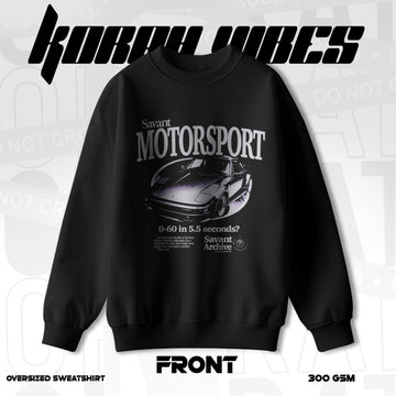MOTOSPOT PREMIUM OVERSIZED BLACK SWEATSHIRT