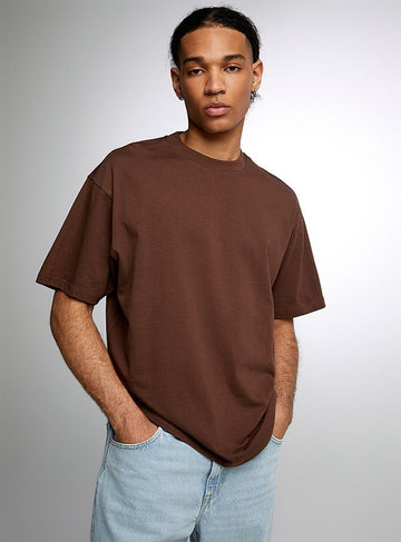 Solid oversized tshirt / Coffee