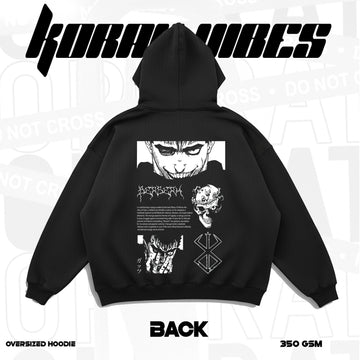 Berserk Black Oversized Hoodie