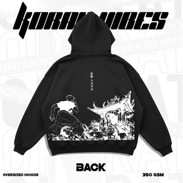 GOJO PREMIUM OVERSIZED BLACK  HOODIE