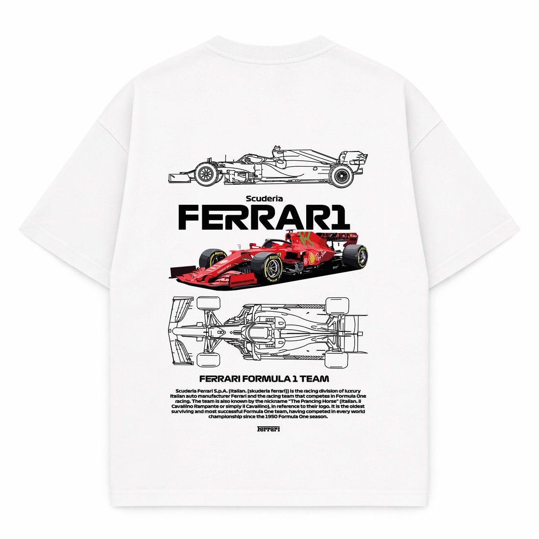 FERRARI PREMIUM OVERSIZED TEES