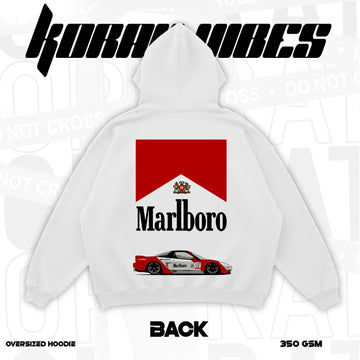 MARLBORO PREMIUM OVERSIZED WHITE HOODIE